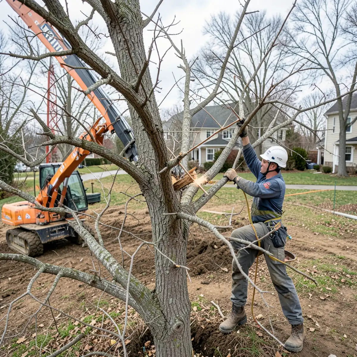 Field documentation illustrating Expert Insight: Why Traditional Hinge Felling Fails on Dead Ash