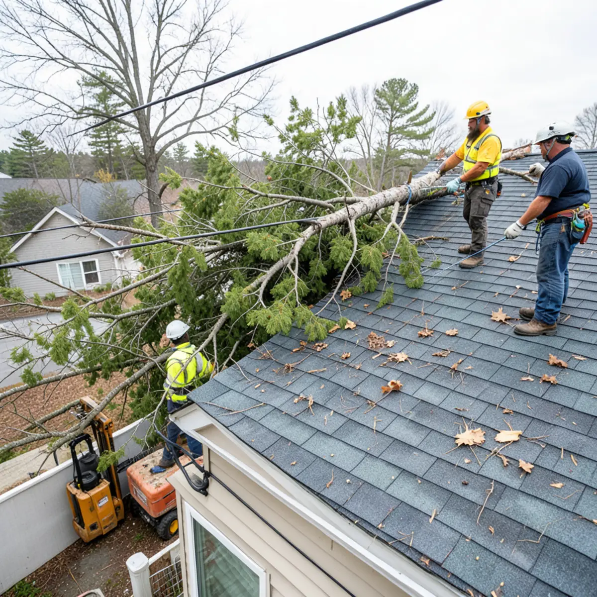 Illustration for Step 2: Inspecting for Energized Power Lines