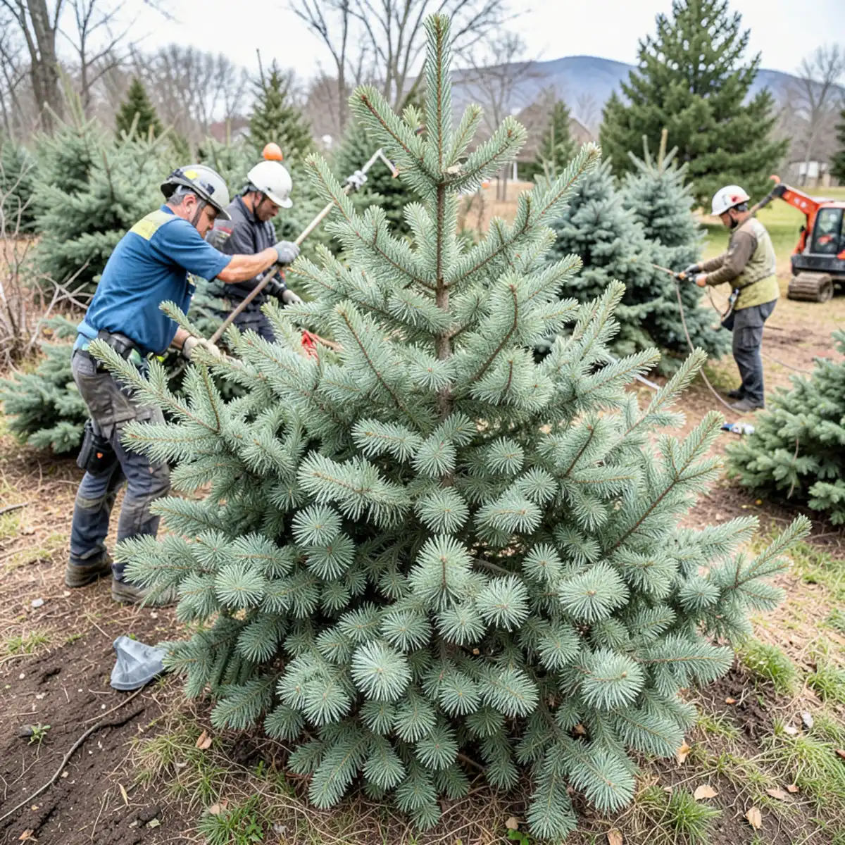 Tree service operational site in DeWitt