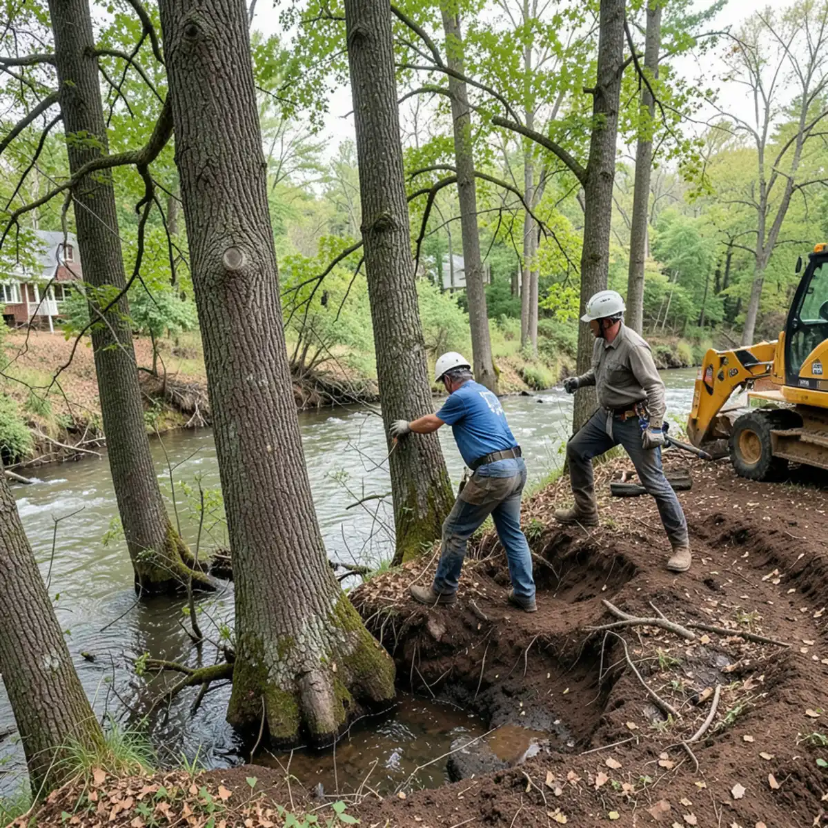 Tree service operational site in Okemos
