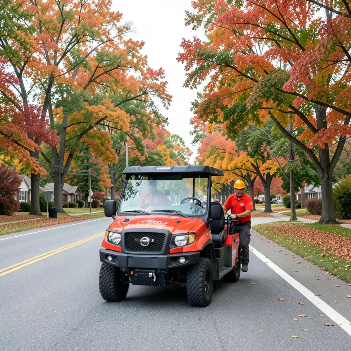 Tree crew servicing residential properties across the Greater Lansing region