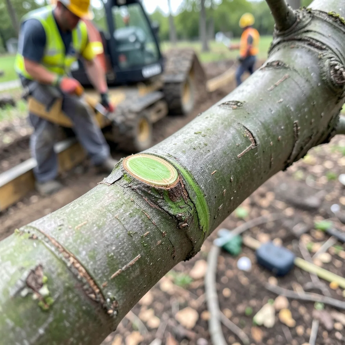 Tree Trimming & Pruning field operation on Lansing residential site